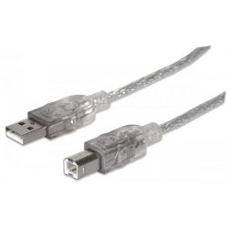 CABO USB 2.0 5 MT A/B MANHATTAN SILVER