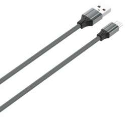 CABO USB-A PARA MICRO-USB 2M CINZA