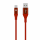CABO CELLY USB A USB-C SILICONE 1M RED