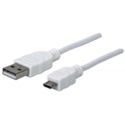 CABO USB-A PARA MICRO-USB 1MT BRANCO