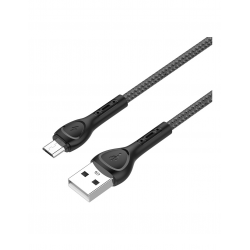 CABO USB PARA MICRO-USB 2M FAST CHARGING PRETO/VERMELHO