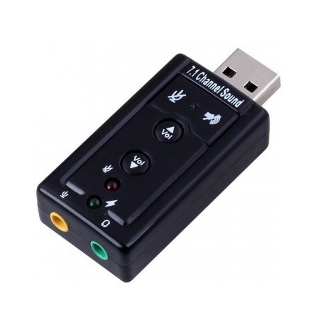 ADAPTADOR AUDIO USB 7.1 VIRTUAL 3D