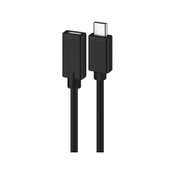 CABO USB-C (M) PARA USB-C (F) 1.8MT PRETO
