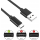 CABO USB-C PARA USB-A 1MT PRETO