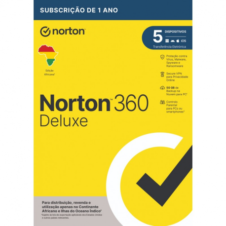 NORTON 360 DELUXE 50GB AF 1 USER 5 DEVICE 12MO WRT DRMKEY FTP