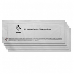 ZEBRA CLEANING CARD KIT ZC300, 5 CARDS 